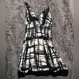 Low cut mini dress/long shirt